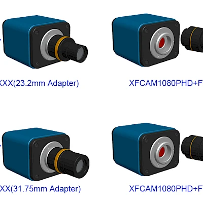Extension of XCAM1080PHB/PHD with Microscope or Telescope Adapter