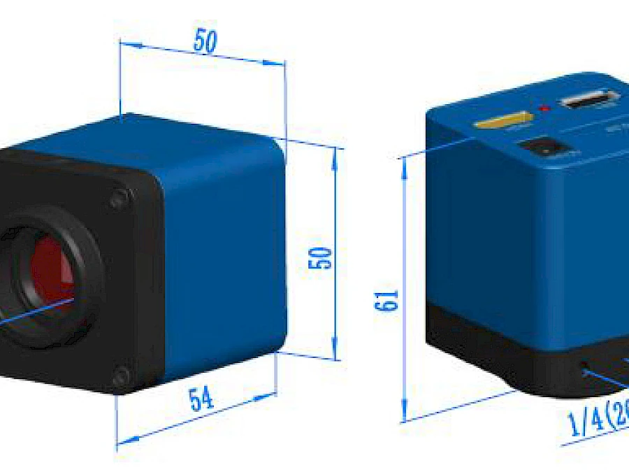 Dimension of XCAM0720PHB/PHC