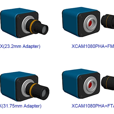 Extension of XCAM1080PHA with Microscope or Telescope Adapter
