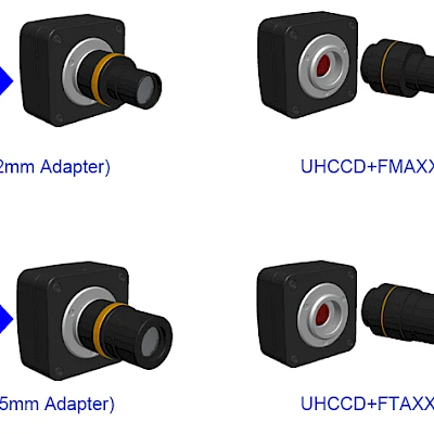 Extension of UHCCD Series with Microscope or Telescope Adapter