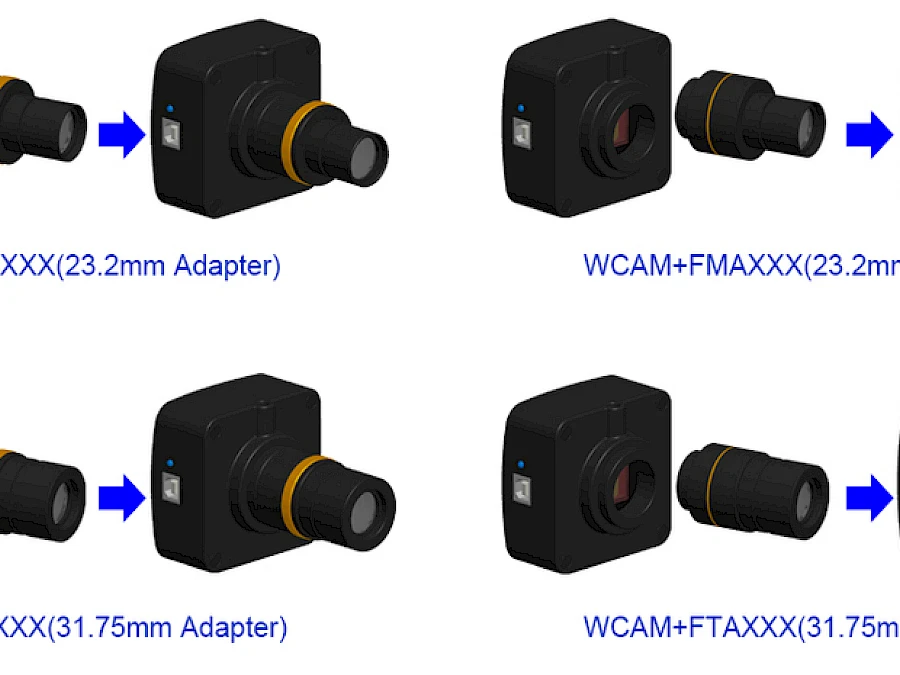 Extension of WCAM with Microscope or Telescope Adapter