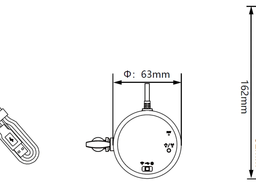 Dimension of MC500W-G1