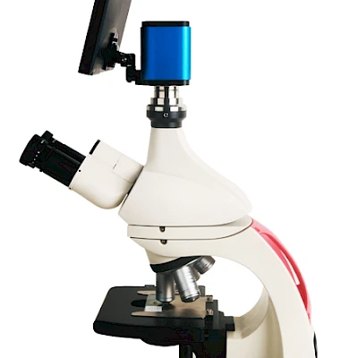 Side View of Leica Microscope+XCAMSeries Camera and TPHD1080PA