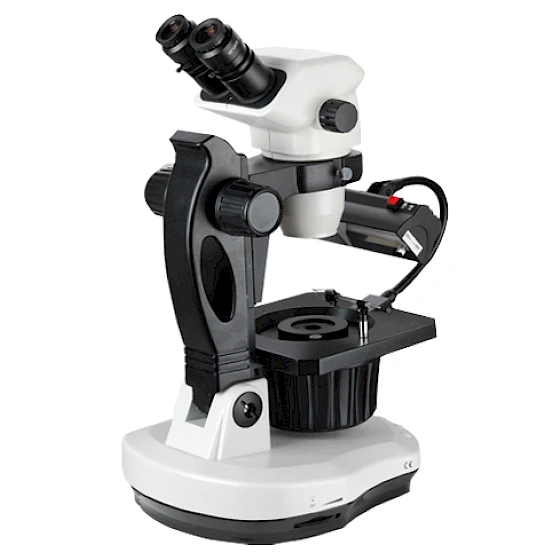 VGM650 Binocular Continuous Zoom Jewelry & Gemology Microscope with Perpendicular polarized and conoscopic observation