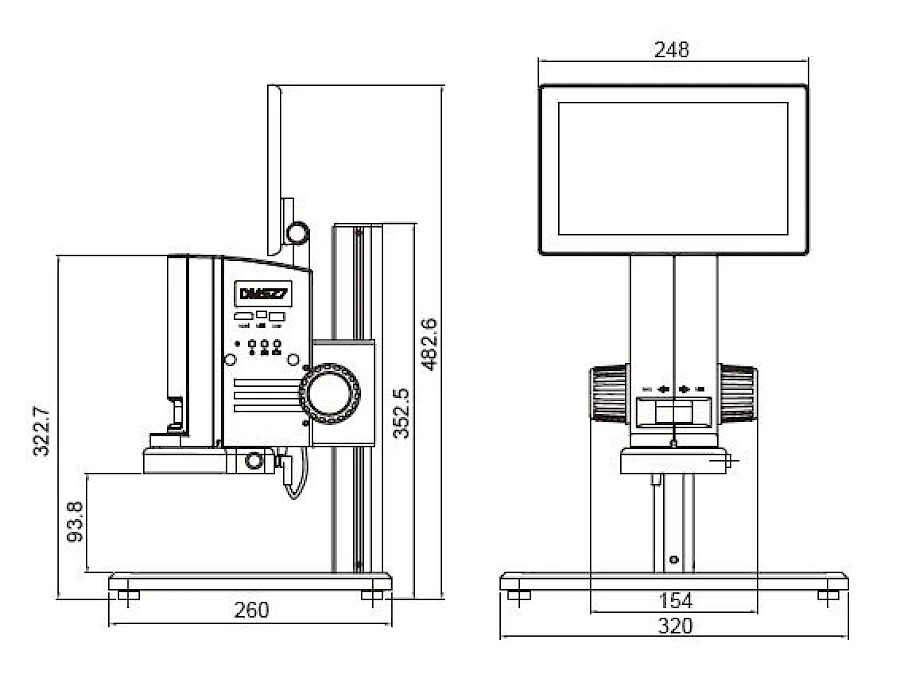 Dimension of HVS-400P