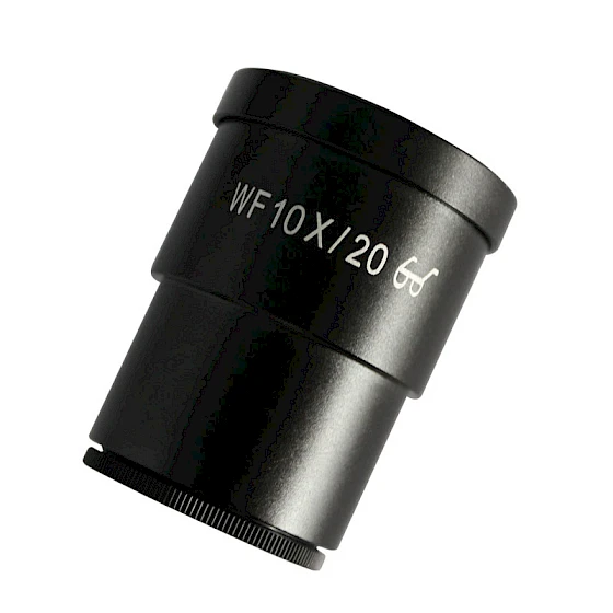 WF 10X 20mm High Eyepoint Eyepiece Stereo Microscope used 30mm with Scale