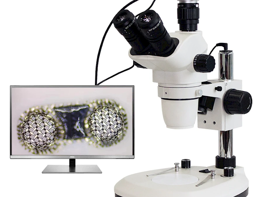 TZW6555 Stereo Microscope with its Connected HDMI Camera