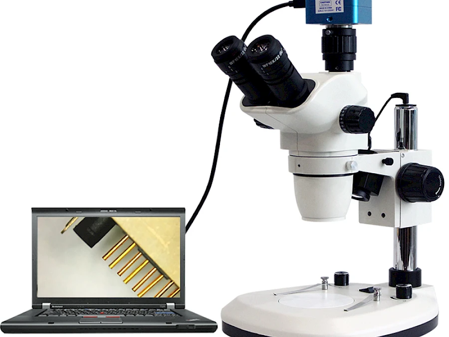 TZW6555 Stereo Microscope with its Connected USB Camera