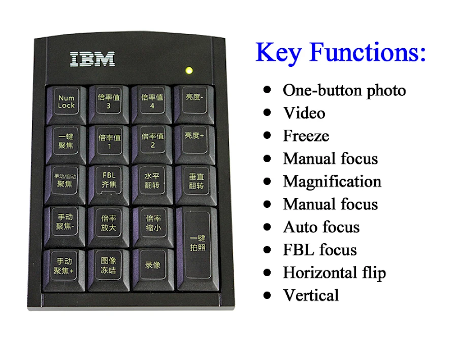 Keypad of HVS-15AF Video Stereo Microscope
