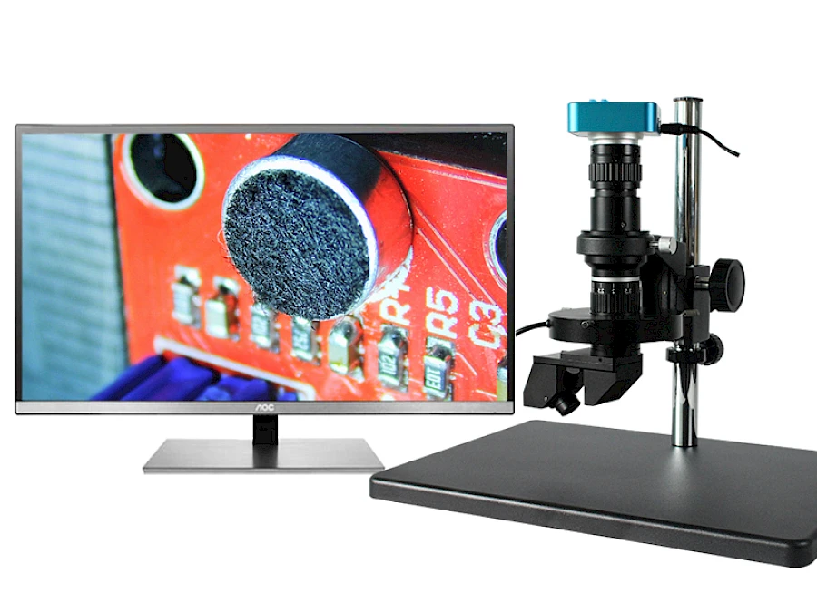 ATE-5 3D Manual Stereo Microscope with 16MP HDMI Camera