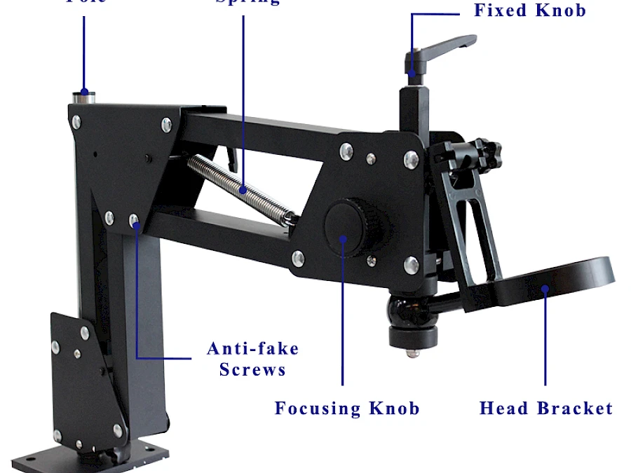 Structure of VGM-BR Gemological Microscope Stand