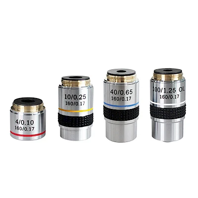 195mm Achromatic Biological Microscope Objective Lens
