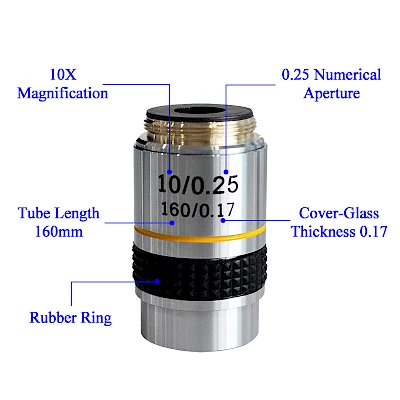 Structure of 195mm Achromatic Biological Microscope Objective Lens