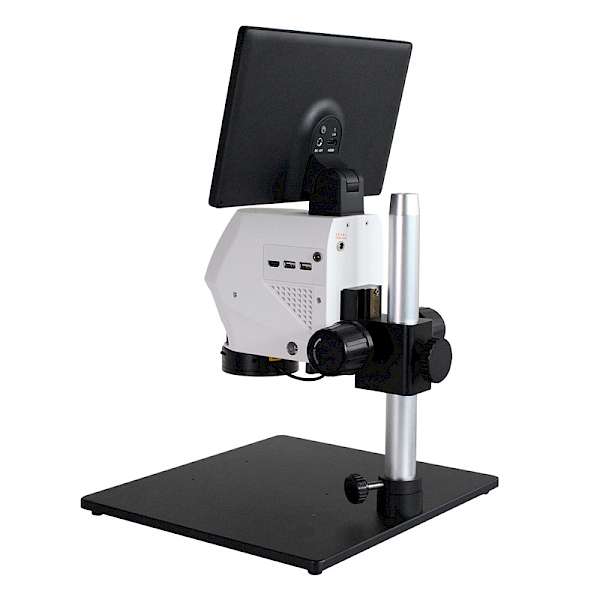 Back View of HVS-300P Video Microscope