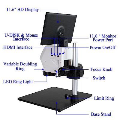 Structure of HVS-300P Video Microscope