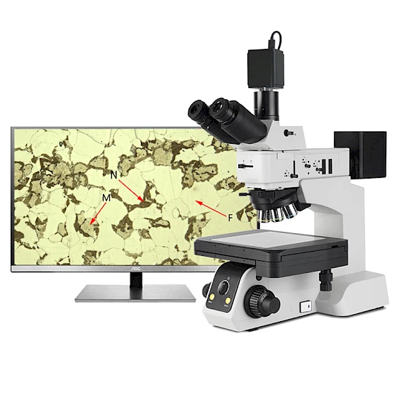CM40BD-AF Electric light & BF/DF 5-hole Converter Metallurgical Microscope with 4K Auto-Focus HDMI Camera
