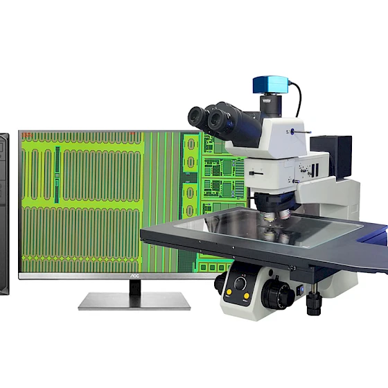 CM120BD Super Large Stage Metallurgical Microscope with 12-inch Stage for Chip, Wafer, Particle Blasting Inspection