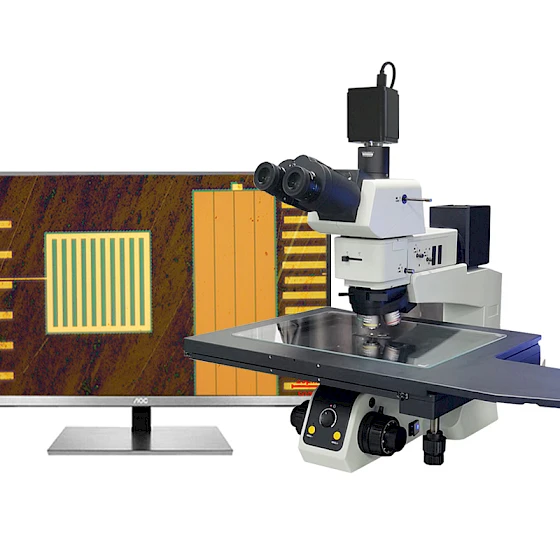 CM120BD-AF Electric Coded Nosepiece Metallurgical Microscope with 2.5X Lens & Polarizer, Analyzer