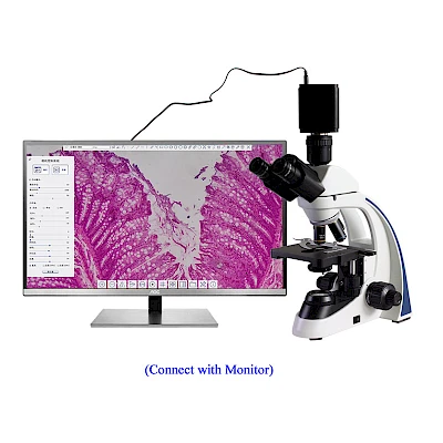 XCAMTOP4K with its connected Microscope