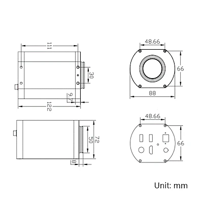 Dimension of HVS-18V