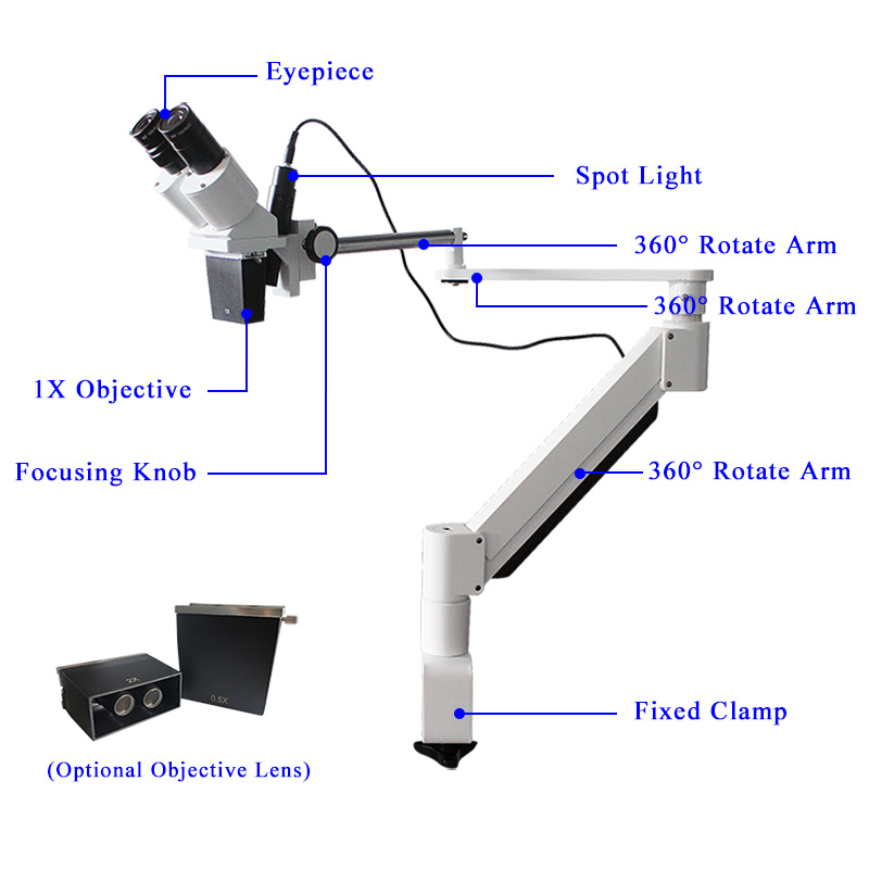 Structure of VMS102DS Dental Microscope Structure of VMS102DS Dental Microscope