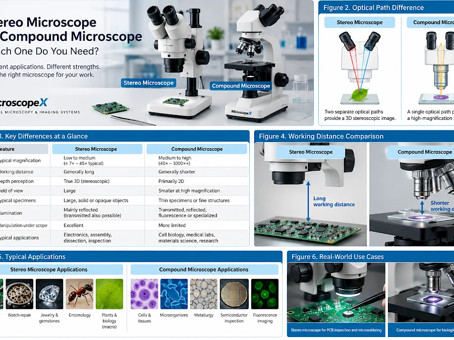 Stereo Microscope vs Compound Microscope: Which One Do You Need?