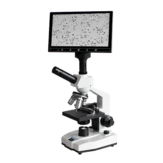 5000X Thermostatic 9 inch Digital Biological Laboratory Microscope with Heating Up Function & Display