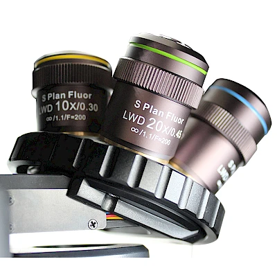 Infinite phan phase contrast lens